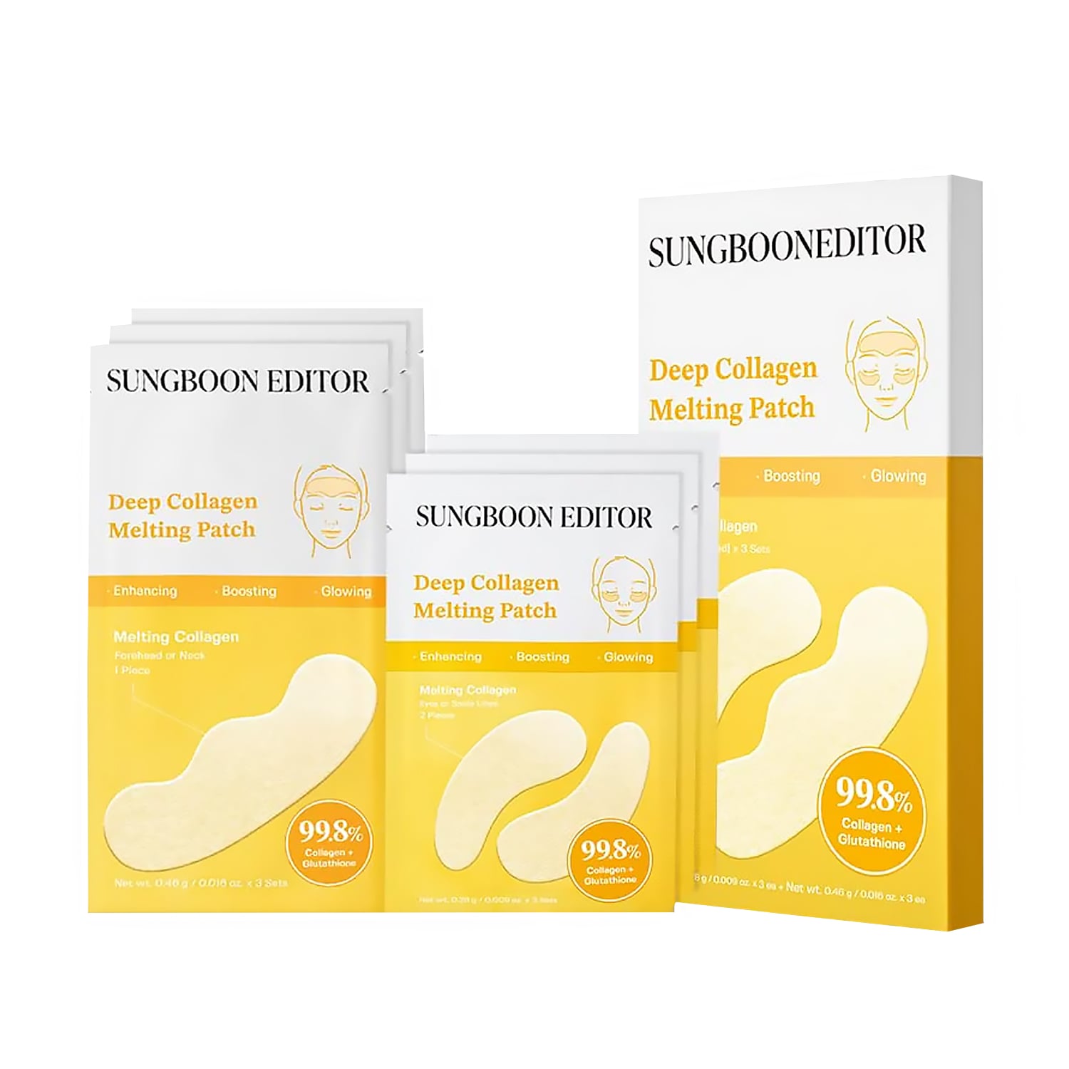Набір патчів для обличчя Sungboon Editor Deep Collagen Melting Patch з колагеном, 6 шт